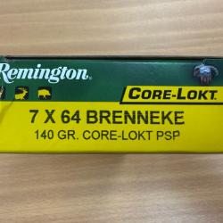 VENTE FLASH REMINGTON CAL 7X64 140GR CORE LOKT VENDU PAR 2 BTES FRAIS DE PORT OFFERT