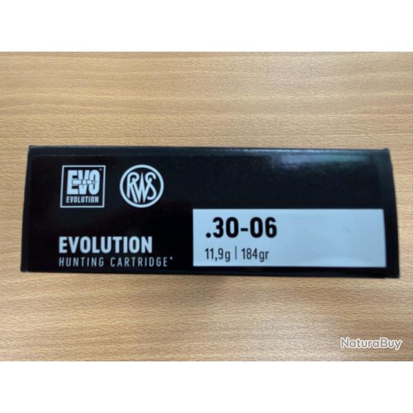 VENTE FLASH RWS CAL 30-06 EVO 11.9G VENDU PAR 2 BTES FRAIS DE PORT OFFERT