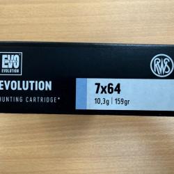 VENTE FLASH RWS CAL 7X64 EVO 10.3G VENDU PAR 2 BTES FRAIS DE PORT OFFERT