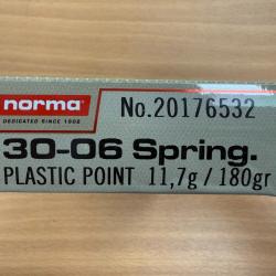 VENTE FLASH NORMA CAL 30-06 PPDC 11.7 G VENDU PAR 2 BTES FRAIS DE PORT OFFERT