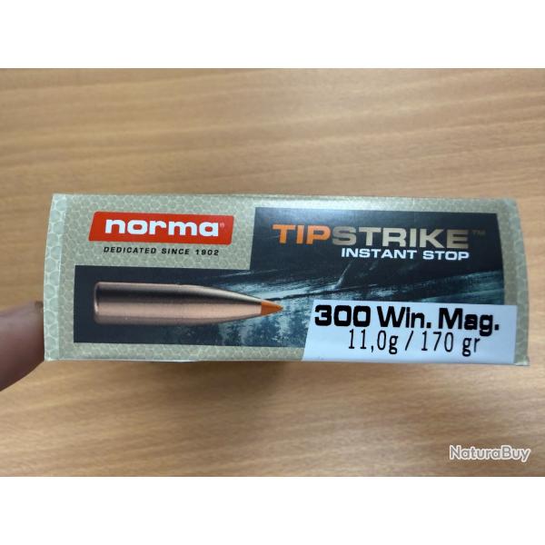 VENTE FLASH NORMA CAL 300 WIN 11G STIPSTRIKE VENDU PAR 2 BTES FRAIS DE PORT OFFERT