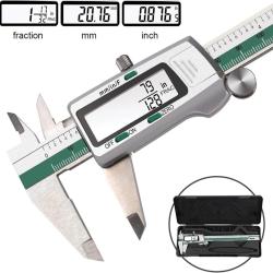 PIED &Agrave; COULISSE INOX - &Eacute;CRAN LCD - CONVERTISSEUR MM/POUCES - LIVRAISON GRATUITE