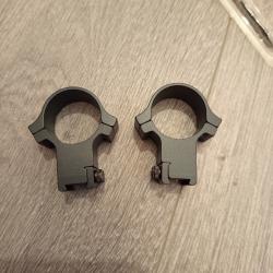 Collers 30mm haut pour rail 11 mm dovetail marque Optisan