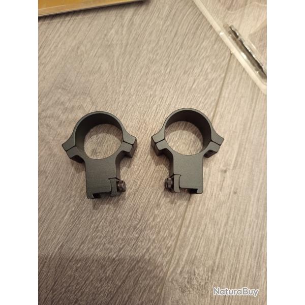 Collers 30mm haut pour rail 11 mm dovetail marque Optisan