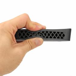 PLAQUE DE COUCHE ALV&Eacute;OL&Eacute;E EN SILICONE - NOIR