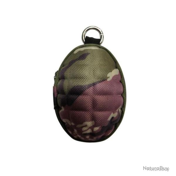 PORTE-CLEFS ET PORTE-MONNAIE "GRENADE" - MULTICAM