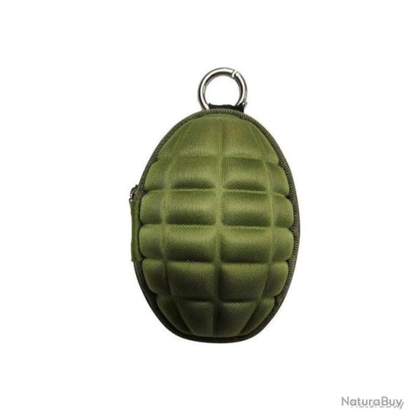 PORTE-CLEFS ET PORTE-MONNAIE "GRENADE" - VERTE