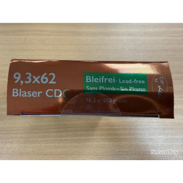 VENTE FLASH BLASER CAL 9.3X62  CDC 16.2G VENDU PAR 2 BTES FRAIS DE PORT OFFERT