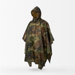 PONCHO CAMOUFLAGE WOODLAND - LIVRAISON GRATUITE