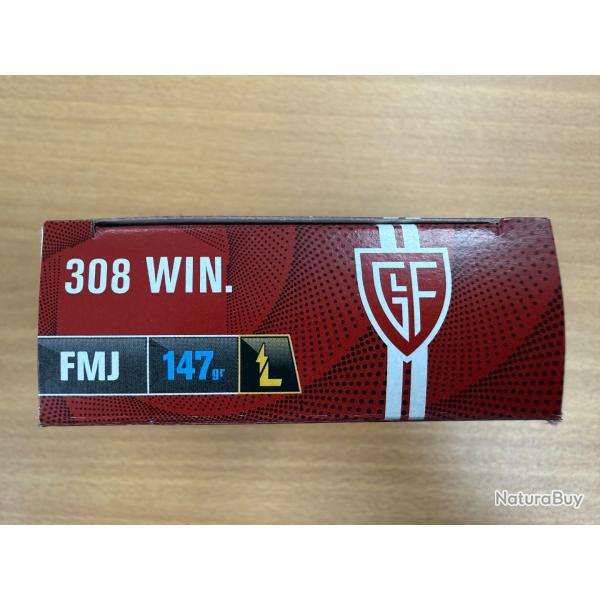 VENTE FLASH FIOCCHI CAL 308 WIN FMJ 147GR VENDU PAR 2 BTES FRAIS DE PORT OFFERT