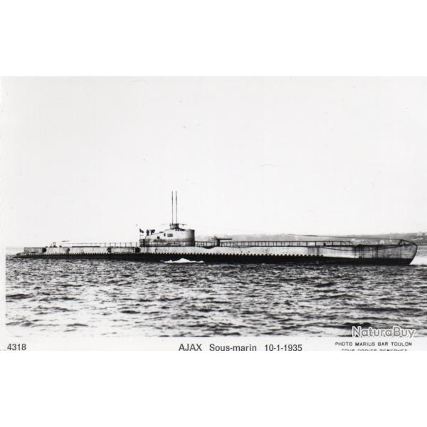 Carte Postale Sous-marin AJAX 10-1-1935 - N�8066