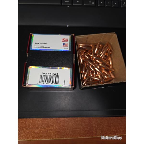 HORNADY OGIVES BTHP MATCH(TM) CALIBRE .30 155gr - 10g x188