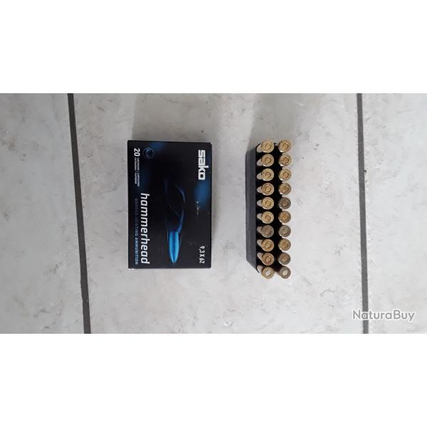 Balles sako hammerhead 9,3x62 neuf