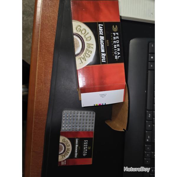 AMORCES FEDERAL LARGE MAGNUM RIFLE MATCH PRIMERS REF GM215MI