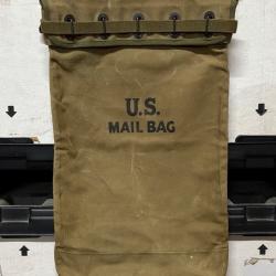 RARE ORIGINAL AUTHENTIQUE US ARMY WW2 LARGE US MAIL BAG COTTON CANVAS 1944 SUPER EX CONDITION !!!!