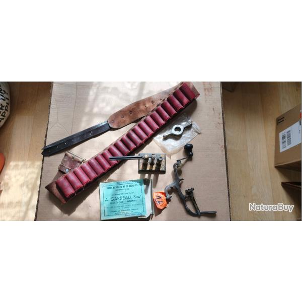 sertisseur, calibreur, d�samorseur et ceinture chasse calibre 16
