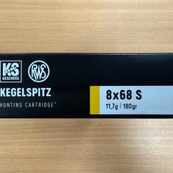 VENTE FLASH RWS CAL 8X68S KS 11.7G VENDU PAR 2 BTES FRAIS DE PORT OFFERT