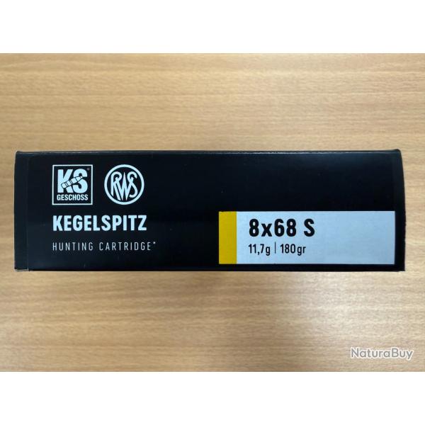 VENTE FLASH RWS CAL 8X68S KS 11.7G VENDU PAR 2 BTES FRAIS DE PORT OFFERT