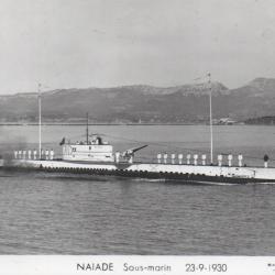 Carte postale sous-marin NAIADE 23-9-1930 - N&deg;8068