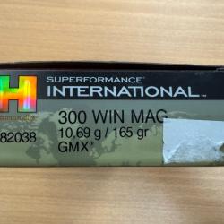 VENTE FLASH HORNADY CAL 300 WIN MAG 10.69G GMX VENDU PAR 2 BTES FRAIS DE PORT OFFERT