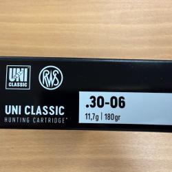 VENTE FLASH RWS CAL 30-06 UNI CLASSIC 11.7G VENDU PAR 2 BTES FRAIS DE PORT OFFERT