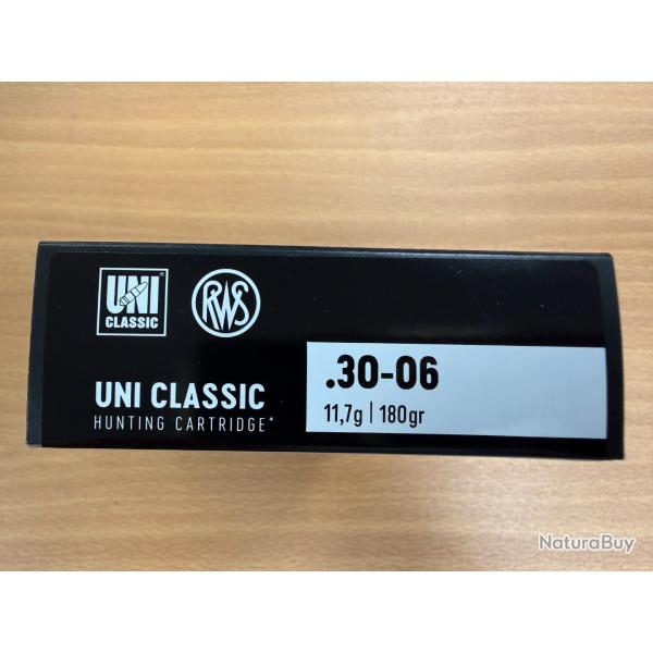 VENTE FLASH RWS CAL 30-06 UNI CLASSIC 11.7G VENDU PAR 2 BTES FRAIS DE PORT OFFERT