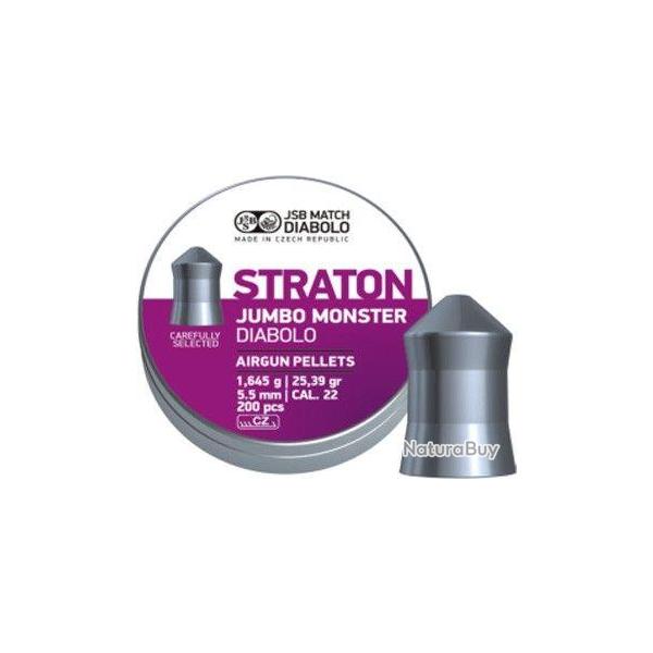 Bo�te de 200 plombs JSB Diabolo Jumbo Straton Monster - Cal. 5.51