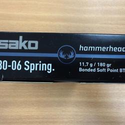 VENTE FLASH SAKO CAL 30-06 HAMMERHEAD 11.7G VENDU PAR 2 BTES FRAIS DE PORT OFFERT