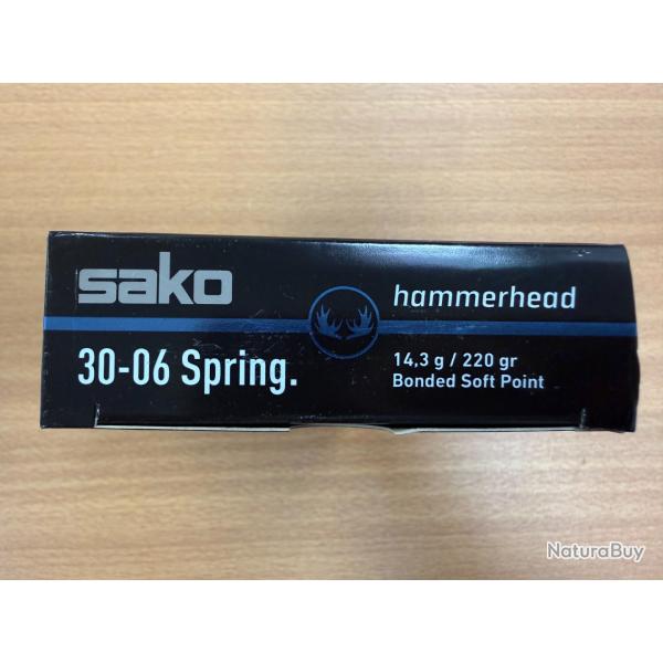 VENTE FLASH SAKO CAL 30-06 14.3G HAMMERHEAD VENDU PAR 2 BTES FRAIS DE PORT OFFERT