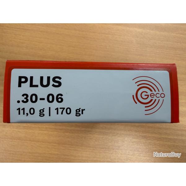 VENTE FLASH GECO CAL 30-06 PLUS 11G VENDU PAR 2 BTES FRAIS DE PORT OFFERT