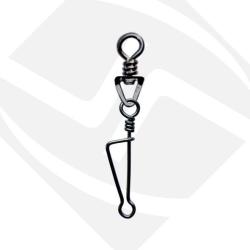 Emerillon Agrafe Sunset Triangle Swivel W/ Italian Snap St-S-3056 1 Par 6 45kg BLACK - NICKEL