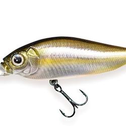 Poisson Nageur Megabass Diving Flap Slap 7,7cm Flottant 10,6g 7,7cm FA Striped Shiner