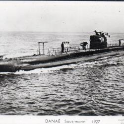 Carte postale sous-marin Dana&eacute; 1927 - N&deg;8069