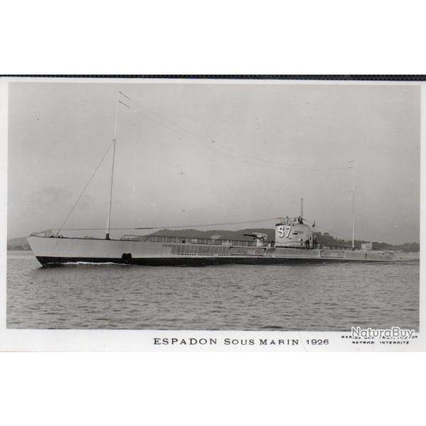 Carte Postale Espadon Sous Marin 1926 - N�8070