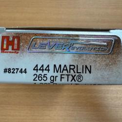 VENTE FLASH HORNADY CAL 444 MARLIN 265GR FTX VENDU PAR 2 BTES FRAIS DE PORT OFFERT