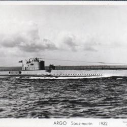 Carte postale sous-marin Argo 1932 - N&deg;8071