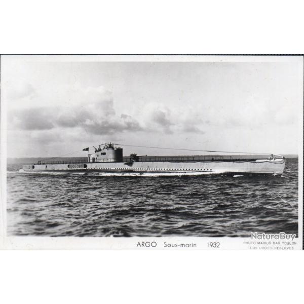 Carte postale sous-marin Argo 1932 - N�8071