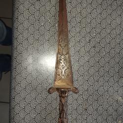 DAGUE FER DE TYPE CINQUEDEA.STYLE ITALIENNE RENNAISSANCE.MOTIFS DU DUCHE DE SAVOIE