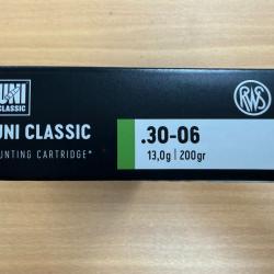 VENTE  FLASH RWS CAL 30-06 UNI CLASSIC 13G VENDU PAR 2 BTES FRAIS DE PORT OFFERT