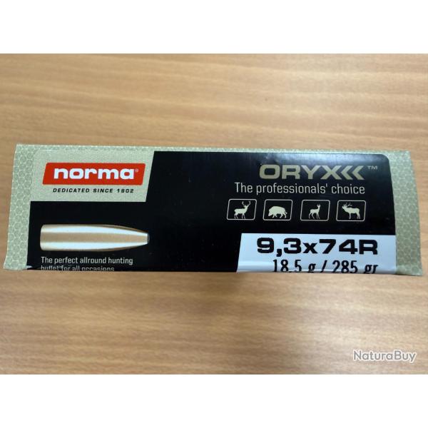 VENTE FLASH NORMA CAL 9.3X74R 18.5G VENDU PAR 2 BTES FRAIS DE PORT OFFERT