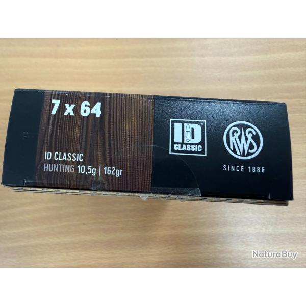 VENTE FLASH RWS CA 7X64 ID CLASSIC 10.5G VENDU PAR 2 BTES FRAIS DE PORT OFFERT