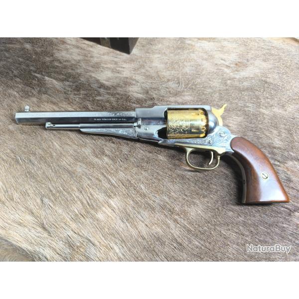 REVOLVER PIETTA 1858 REMINGTON NICKELE GRAVE DE LUXE CALIBRE 44