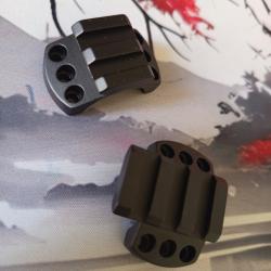 EXTENSION tactique HAWKE pour colliers &Oslash; 25.4mm Dessus de bague triple vis rails picatinny