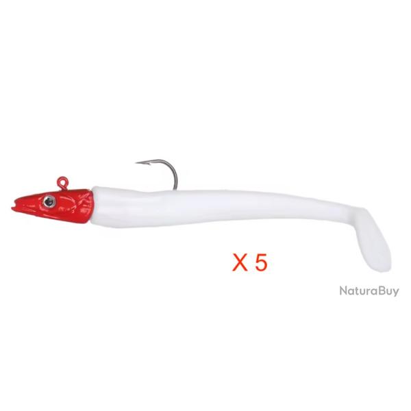 5 pi�ces Leurres Souple 10cm 10gr