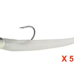 5 pi&egrave;ces Leurres Souple Lumineux 10cm 10gr