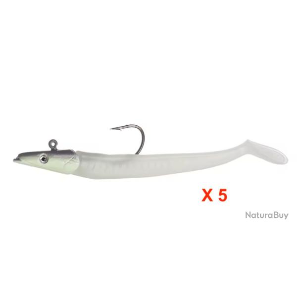 5 pi�ces Leurres Souple Lumineux 10cm 10gr