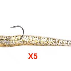SHAD 5 pi&egrave;ces Leurres Souple Dor&eacute; 10cm 10gr