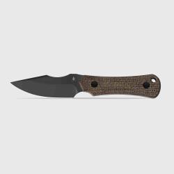 Couteau Kizer Bone Maverick Customs Lame Acier CPM 3V Manche Micarta Marron Etui Kydex KI1122A1