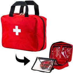 Trousse de secours vide YLEA souple rouge taille L