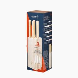 Opinel Bloc Parall&egrave;le Viande bois de h&ecirc;tre, 5 couteaux